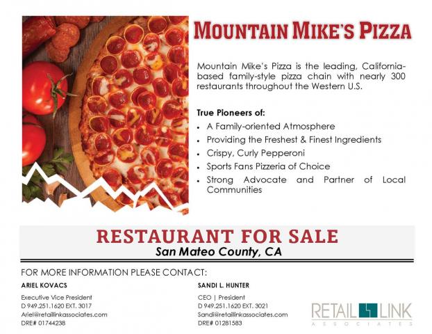CA Pizza Franchise for Sale in San Mateo County CA Pizza Franchise for Sale in San Mateo County